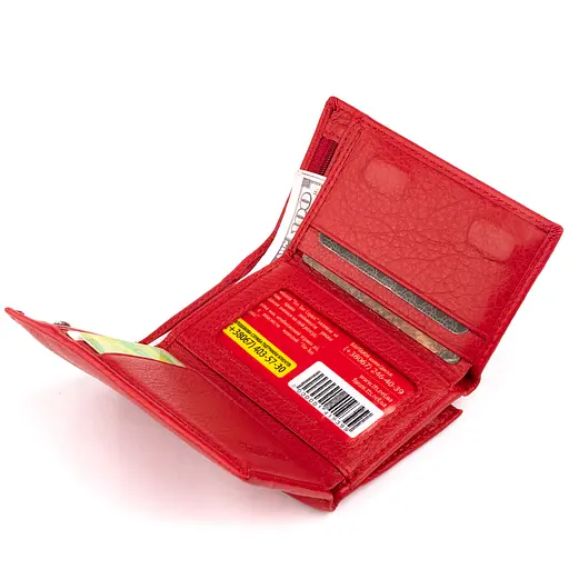 Кожаный женский кошелек ST Leather 12х7.5х2.5 см acs0015929 - фото 4