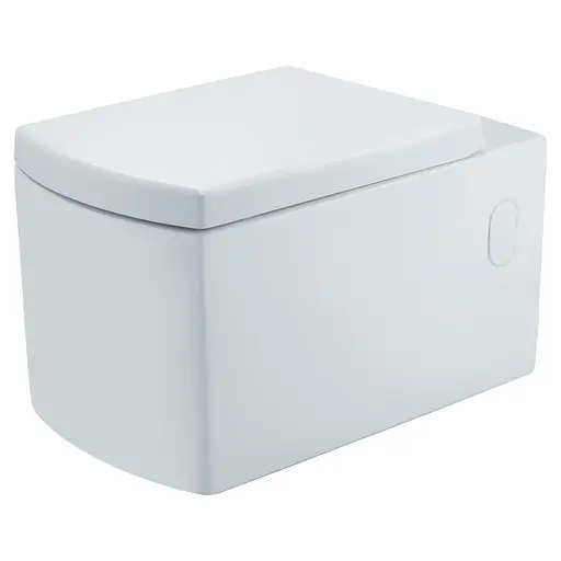 Унитаз подвесной Jaquar Kubix F KUS-WHT-35951 с сидением Soft Close, Белый - фото 1