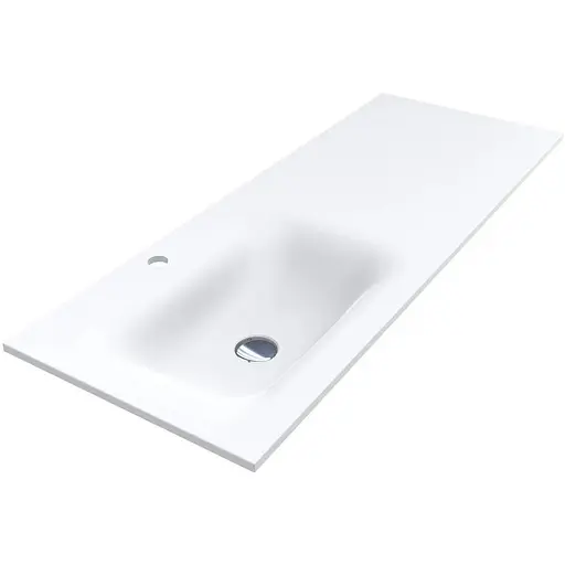 Умивальник Miraggio Jessel 1200 L mirasoft 0001588, Білий матовий - фото 1