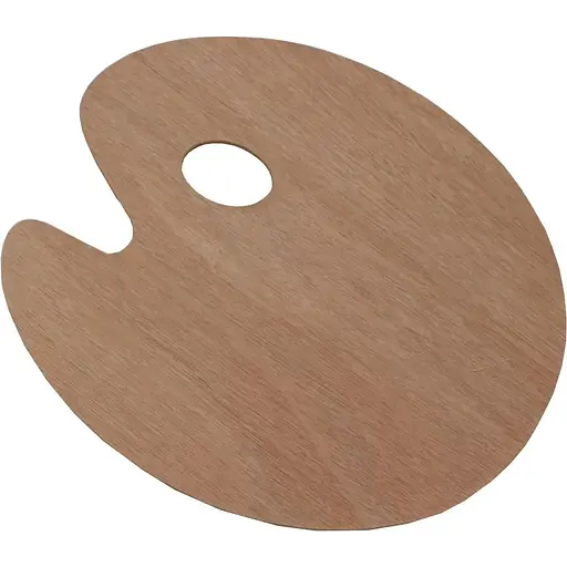 Палитра D. K. ART & CRAFT деревянная овальная 3 мм - фото 1