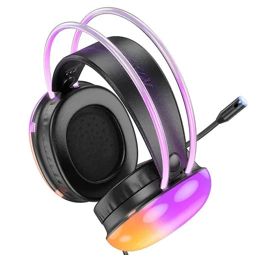 Навушники Hoco W109 Rich gaming headphones чорні - фото 2