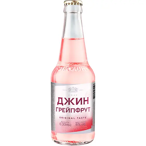 Напиток слабоалкогольный Оболонь Джин Грейпфрут 8% 0.33 л (865852)