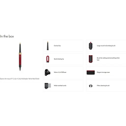 Фэн-стайлер Dyson Airwrap Multi-Styler and Dryer Curly to Coily Velvet Red/Gold (596928-01) (126833) - фото 4