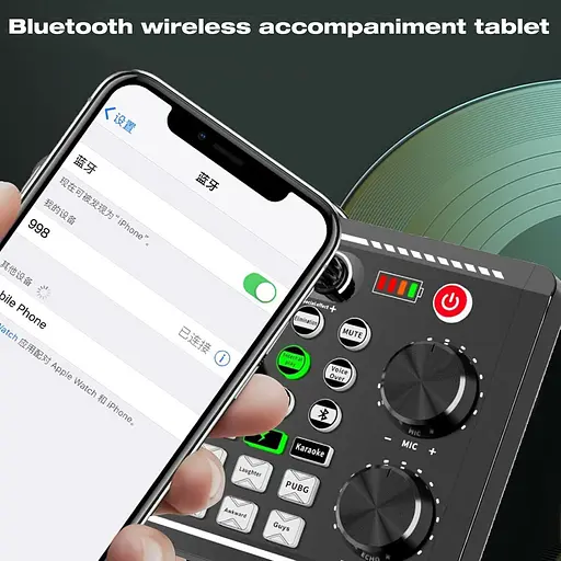 Звуковая микшерная плата, звуковая карта для изменения голоса с несколькими звуковыми эффектами, живая звуковая карта для прямой трансляции - фото 2