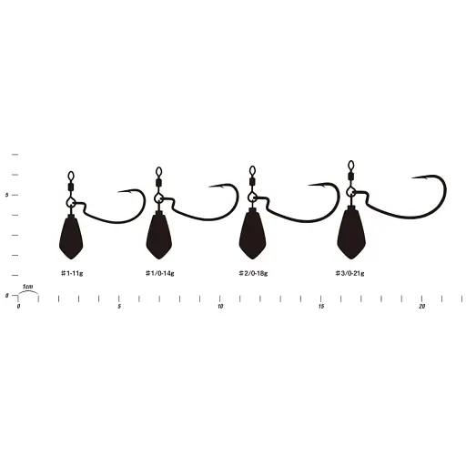 Монтаж Decoy Worm313 Zero-Dan Rock #3/0-21.0g (2шт/уп) - фото 2