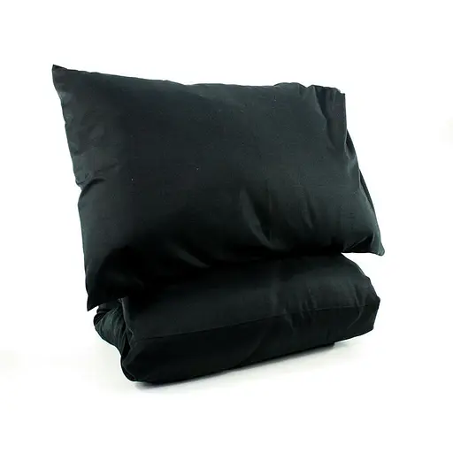 Семейный постельный комплект черный микрофибра 249285 - фото 2