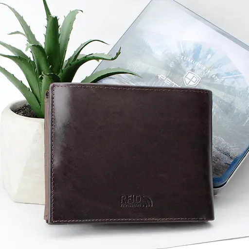 Портмоне мужское кожаное Peterson N992-BE-MOUN темно-коричневое Mountain Adventure - фото 3