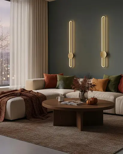 Бра, настінний світильник Goldlux 333919 Florentyna LED 1x24W 4000K 3000Lm IP20 чорний - фото 2