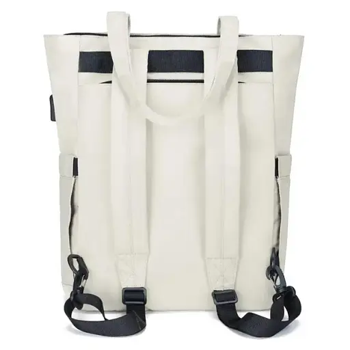 Міський стильний жіночий сумка-рюкзак Tigernu T-S8632 14.6 л з відсіком для ноутбука до 15.6" та USB White (18193) - фото 5