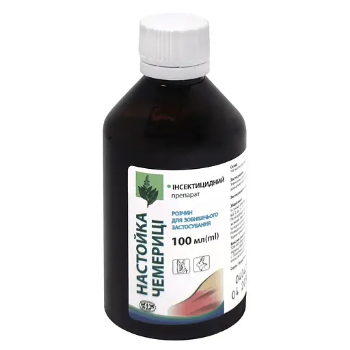 Противпаразитарный препарат для животных Укрзооветпромснаб Настойка чемерицы раствор 100 мл