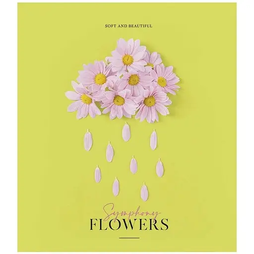 Зошит загальний Flowers Школярик 036-3255K-1 в клітинку 36 аркушів - фото 1