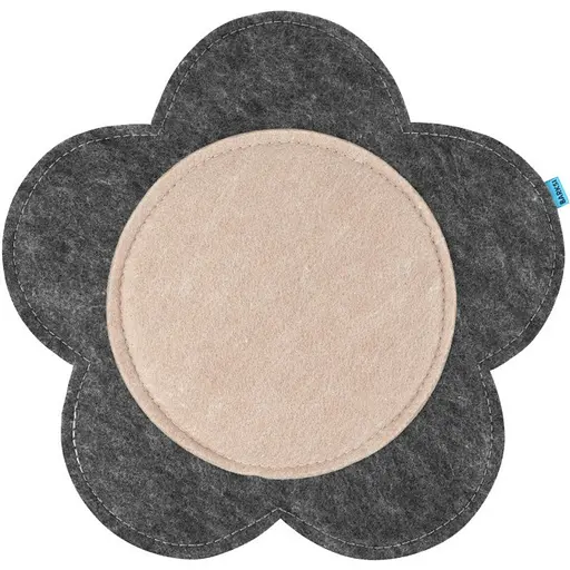 Когтеточка для кошек Barksi Textile Цветик 36х37 см серый - фото 1