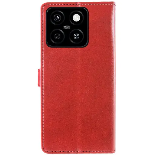 Кожаный чехол-книжка Getman Gallant PU для ZTE Blade A55 4G Красный - фото 5