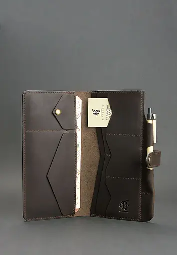 Кожаный тревел-кейс 4.0 темно-коричневый - фото 4