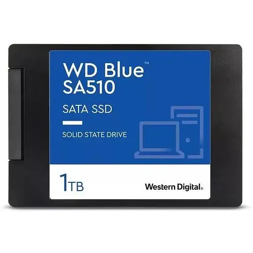 SSD накопитель 2.5" 1TB WD Blue SA510 3D TLC 560/510Mb/s (WDS100T3B0A) - фото 1