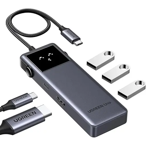 USB-хаб Ugreen Uno 5in1 CM888 (45154) [143011] - фото 2