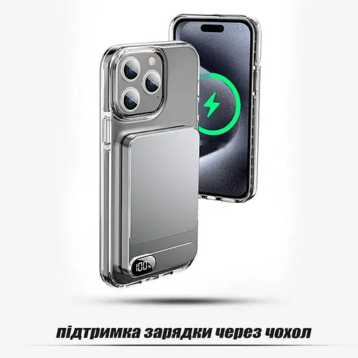 Повербанк MagSafe Powerbank C1 с беспроводной зарядкой для iPhone 10000 mAh - фото 7
