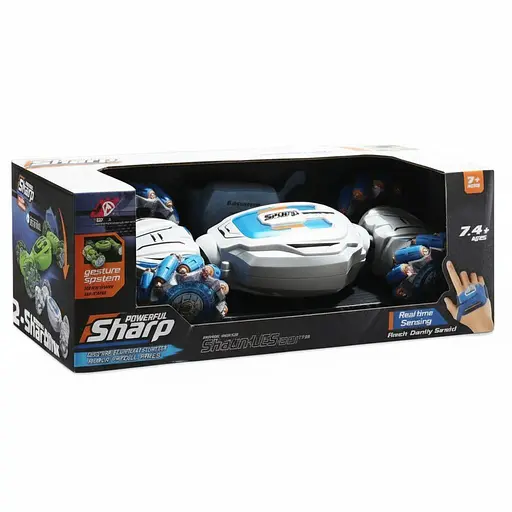 Радиоуправляемая трюковая машина JD 155-18 A-01, управление браслетом, музыка, акум. 3.7V, пульт 2.4GHz, белая - фото 2