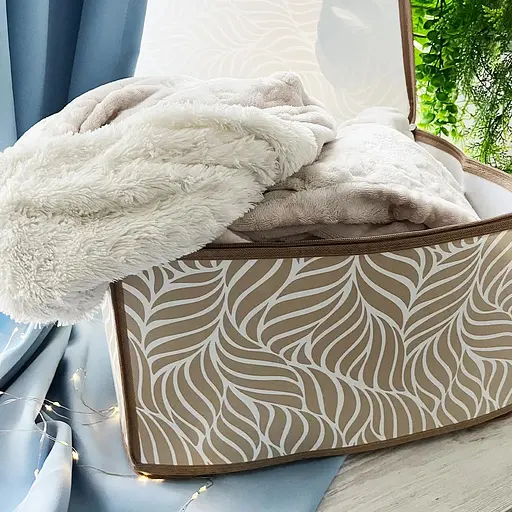 Короб складаний Handy Home Nature на блискавці 40x30x25 см бежевий (ESH22L) - фото 7