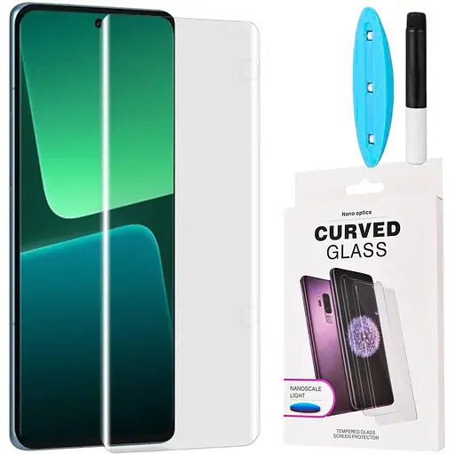 Захисне скло DK для Xiaomi 13 Pro UV Curved 014478 clear