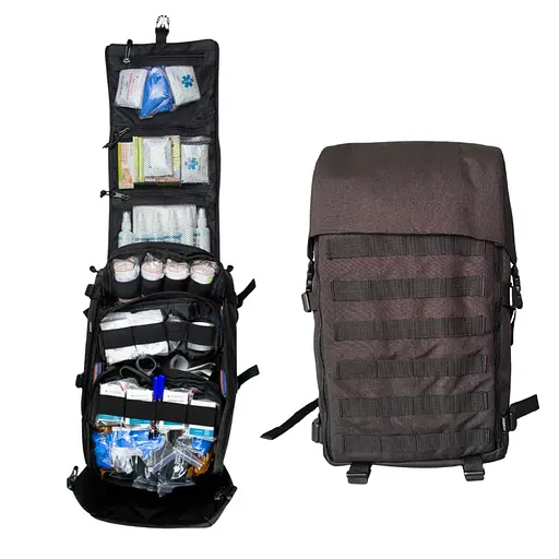 Аптечный набор для тактической группы (черный) с турникетами CAT 7 - фото 1