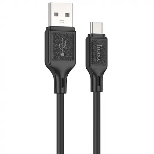 Кабель HOCO X90 Cool silicone charging data cable for Micro Black - фото 1