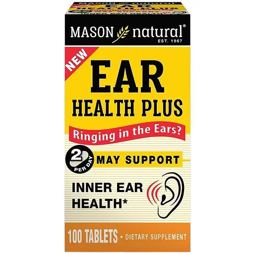 Вітаміни та мінерали Mason Natural Ear Health Plus, 100 таблеток