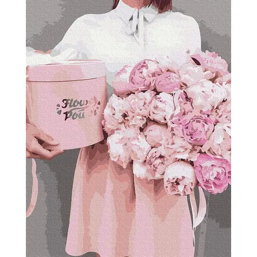 Картина по номерам Пионы в подарок Brushme 40x50 см разноцветная 000220996