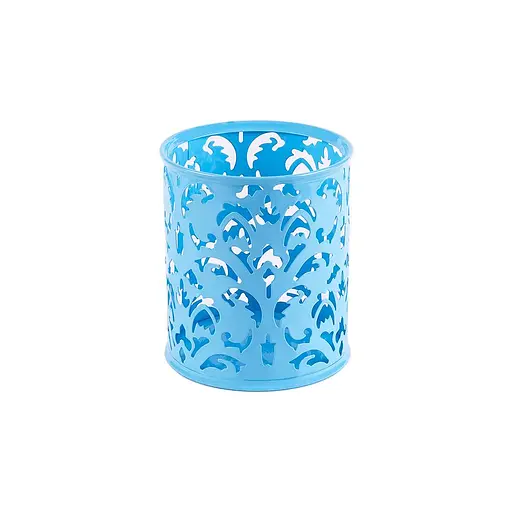 Стакан для ручек металлический Узоры, 8x10 см - фото 2