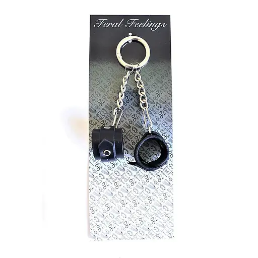 Брелок Feral Feelings Наручники Чорний - фото 2