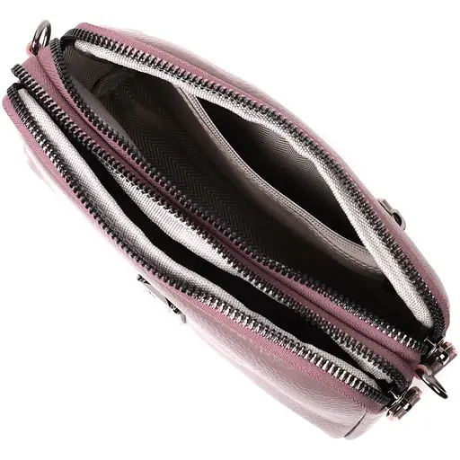 Сумка женская Vintage на два отделения из натуральной кожи 19х12.5х6.5 см sum0029051 - фото 7