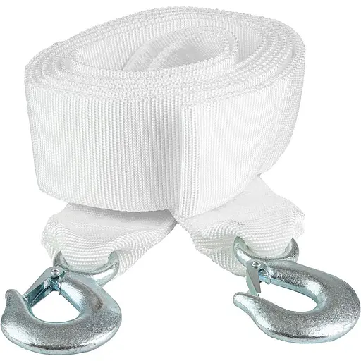 Трос буксирувальний Vitol ST1009 стрічка 8 тонн 75 мм х 5 м білий (ТР-109-8-1) - фото 1