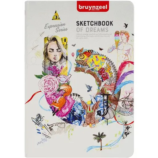 Блокнот Bruynzeel Sketch/Notebook 140 г/м2 80 л білий 