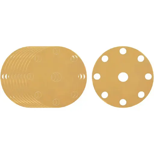 Шлифовальный лист DeWalt для эксцентриковых шлифмашин 120 мкм 225 мм 10 шт. (DT3170) - фото 2