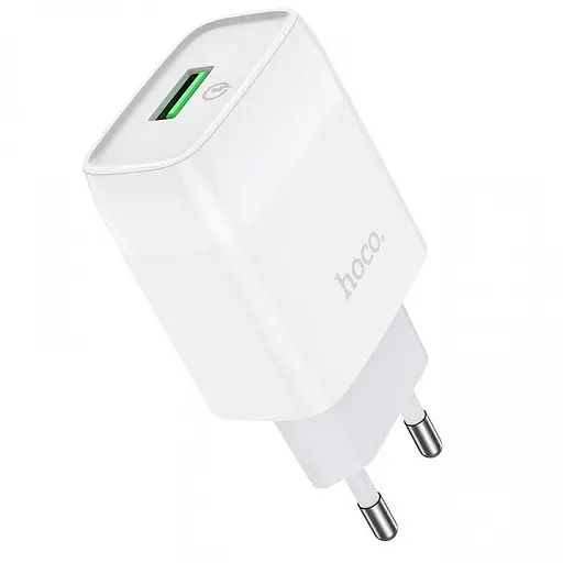 Мережевий зарядний пристрій Hoco C72Q з технологією Quick Charge 3.0 1 x USB-порт 30 А білий