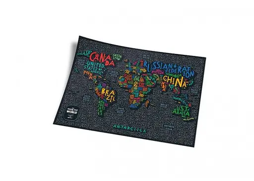 Скретч карта мира 1DEA.me Travel Map Letters World (13042) - фото 5