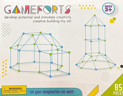 Детский игровой 3D конструктор Палатка Халабуда Game Forts (85 деталей) - фото 5