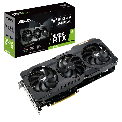 Відеокарта GeForce RTX 3060 Ti 8GB Asus TUF Gaming V2 OC (TUF-RTX3060TI-O8G-V2-GAMING) Б/В - фото 2