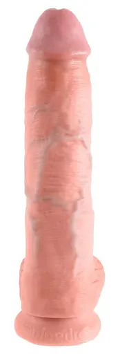 Реалистичный пенис King Cock With Balls с венами и присоской 26.7 см телесный - фото 2