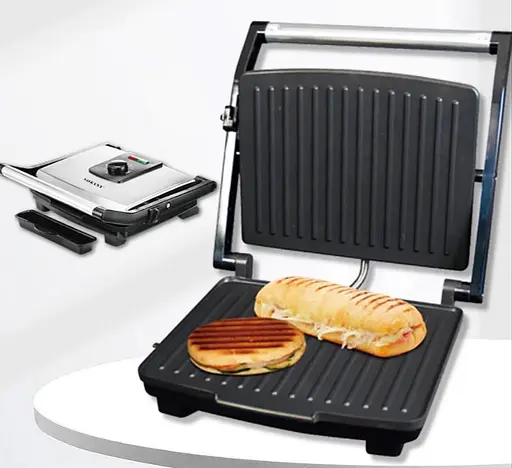 Контактный прижимной гриль Sokany KJ-202 с терморегулятором настольный 2000 Вт - фото 4