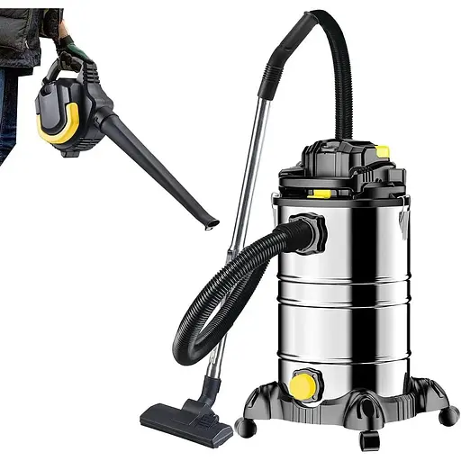 Пылесос DMS NTBS-30 Yellow промышленный 2000 W 30 л + воздуходувка - фото 2