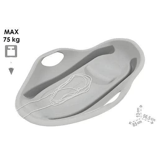 Сани-ледянка Technok Toys 9642-1, 85×56.5×14.5 см, пластиковая, бирюзовая - фото 2