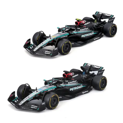 Колекційна автомодель Mercedes-AMG F1 W15 Performance (2024) Bburago 18-38208, 1:43 масштаб - фото 5