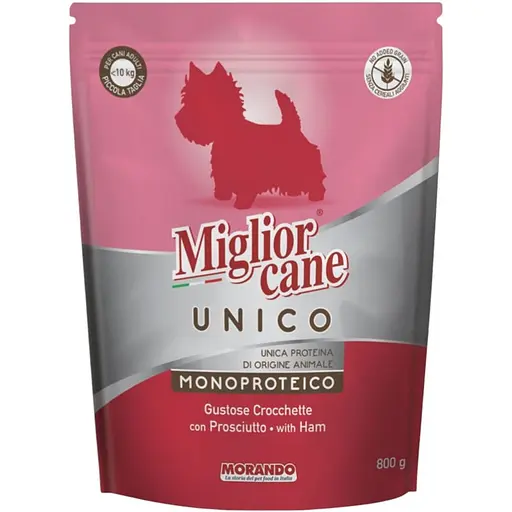 Сухий корм для собак малих порід Morando Migliorcane Unico прошуто 800 г - фото 1