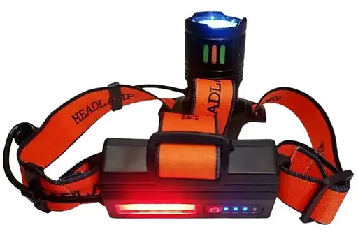 Налобний ліхтар Night Vision Fluorescence BL-T203-TG+COB функція Power Bank 2x18650 IP65 Type-C - фото 4