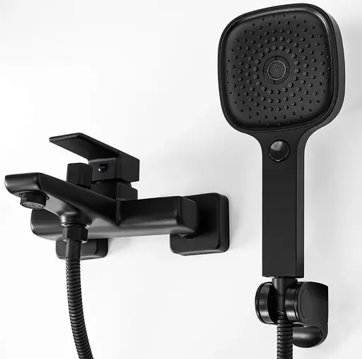 Смеситель для ванны Rea Orix настенный black REA-B5133 Черный матовый - фото 4