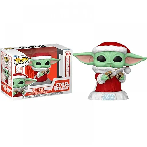 Коллекционная фигурка Funko Pop Мандалорец Грогу The Mandalorian Grogu 10 см FP M G 747 - фото 1