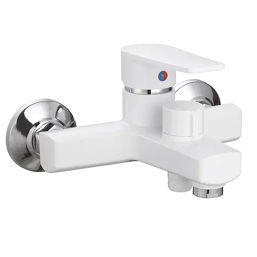 Смеситель для ванны Plamix Oscar-009 Euro white PM0634 Белый - фото 1