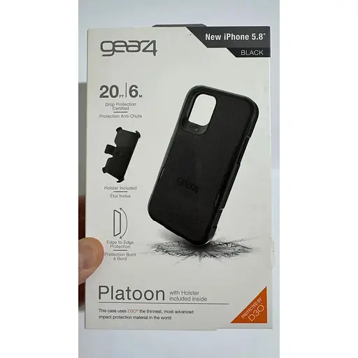 Противоударный чехол с клипсой Gear4 Platoon для iPhone 11 Pro (5.5") Black аналог OtterBox Defender - фото 2