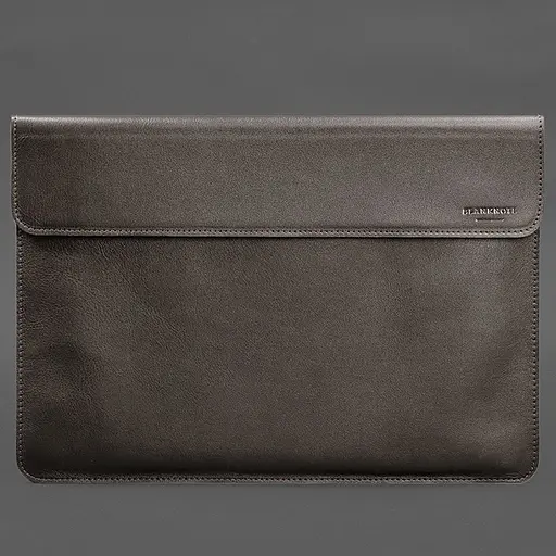 Кожаный чехол-конверт BlankNote на магнитах для MacBook Air 15 (2023) Темно-бежевый - фото 4